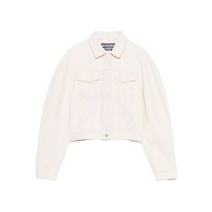Jacquemus Women Le Ovalo De Nîmes Crop Jacket